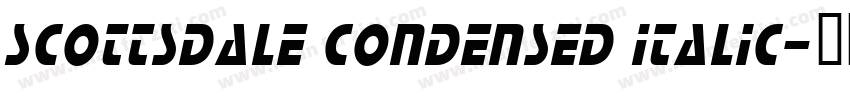 Scottsdale Condensed Italic字体转换
